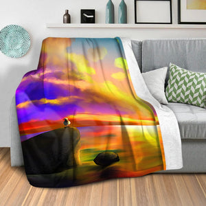 New Beginnings Blanket Blanket Clock Canvas