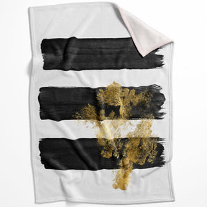 Noir Brush Work B Blanket Blanket 75 x 100cm Clock Canvas