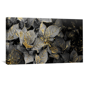 Noir Shine Canvas Art Clock Canvas