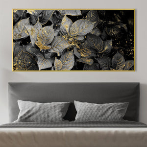 Noir Shine Canvas Art Clock Canvas