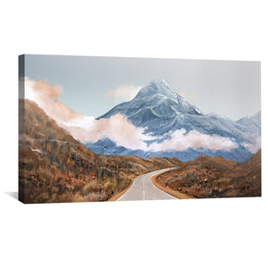 Northbend Trail Canvas Art Clock Canvas