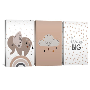 Nursery Dreams Canvas Art Clock Canvas