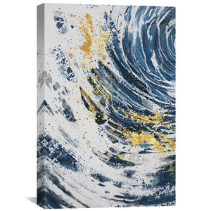Opulent Waves Canvas Art Clock Canvas
