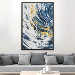 Opulent Waves Canvas Art Clock Canvas