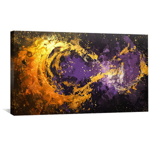 Orbit of Opulence Canvas Art Clock Canvas
