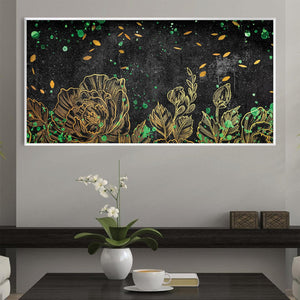 Orbiting Garden Canvas Art Clock Canvas