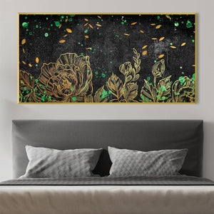 Orbiting Garden Canvas Art Clock Canvas