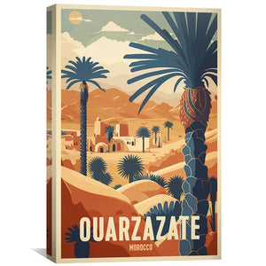 Ouarzazate Morocco Canvas Art Clock Canvas