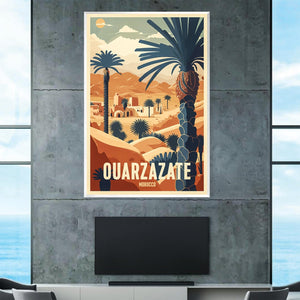 Ouarzazate Morocco Canvas Art Clock Canvas