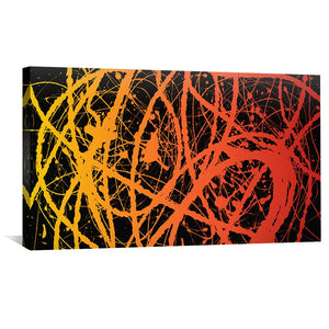 Paint Can Strokes Canvas Art Clock Canvas