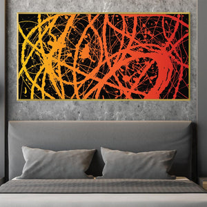 Paint Can Strokes Canvas Art Clock Canvas