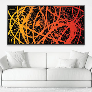 Paint Can Strokes Canvas Art Clock Canvas
