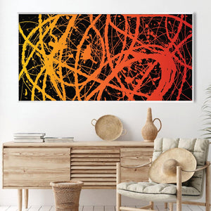 Paint Can Strokes Canvas Art Clock Canvas