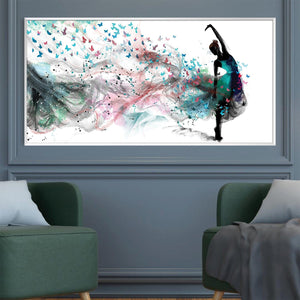 Painted by the Dancer Canvas Art Clock Canvas
