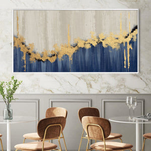 Painted Contrast Canvas Art Clock Canvas