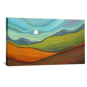 Painted Hills Canvas Art Clock Canvas