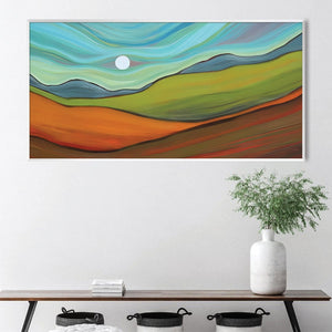 Painted Hills Canvas Art Clock Canvas