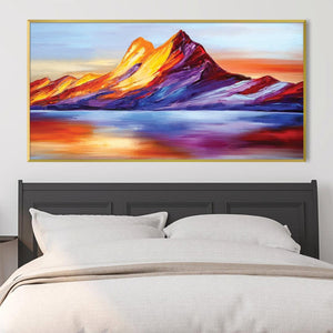 Painted Peaks Canvas Art Clock Canvas