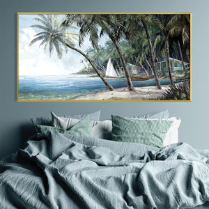 Palm Tree Escape Canvas Art Clock Canvas