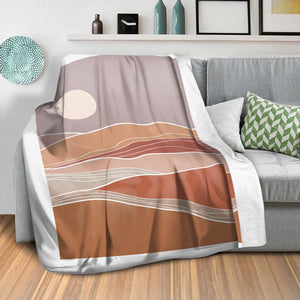 Pastel Shades B Blanket Blanket Clock Canvas