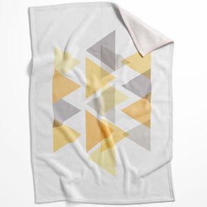 Pastel Triangles B Blanket Blanket 75 x 100cm Clock Canvas