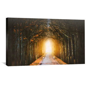 Path of Light Canvas Art Clock Canvas