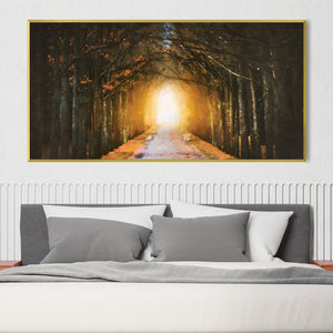 Path of Light Canvas Art Clock Canvas