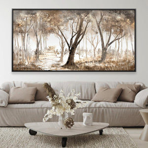 Path of Quiet Light Canvas Art 20 x 10in / Canvas Clock Canvas