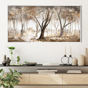 Path of Quiet Light Canvas Art Clock Canvas