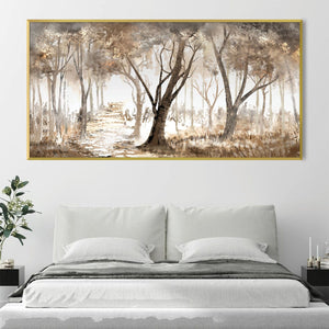 Path of Quiet Light Canvas Art Clock Canvas