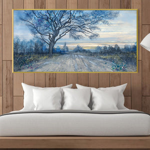 Path of Quiet Skies Canvas Art Clock Canvas