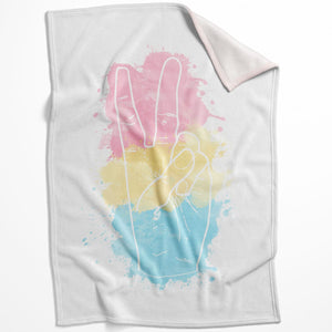 Peace and Pride Blanket Blanket 75 x 100cm Clock Canvas