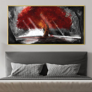 Peaceful Redwood Canvas Art Clock Canvas