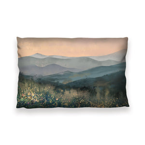 Peaceful Valley Mist Cushion Cushion 13 x 19in Clock Canvas