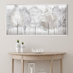 Pearl Forest Canvas Art Clock Canvas