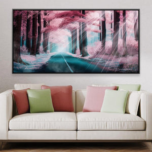 Petal Road Canvas Art Clock Canvas