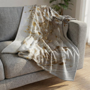 Petals of Divinity Blanket Blanket Clock Canvas
