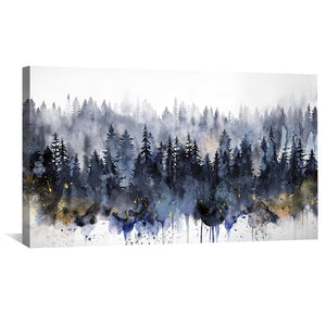 Pinescape Canvas Art Clock Canvas