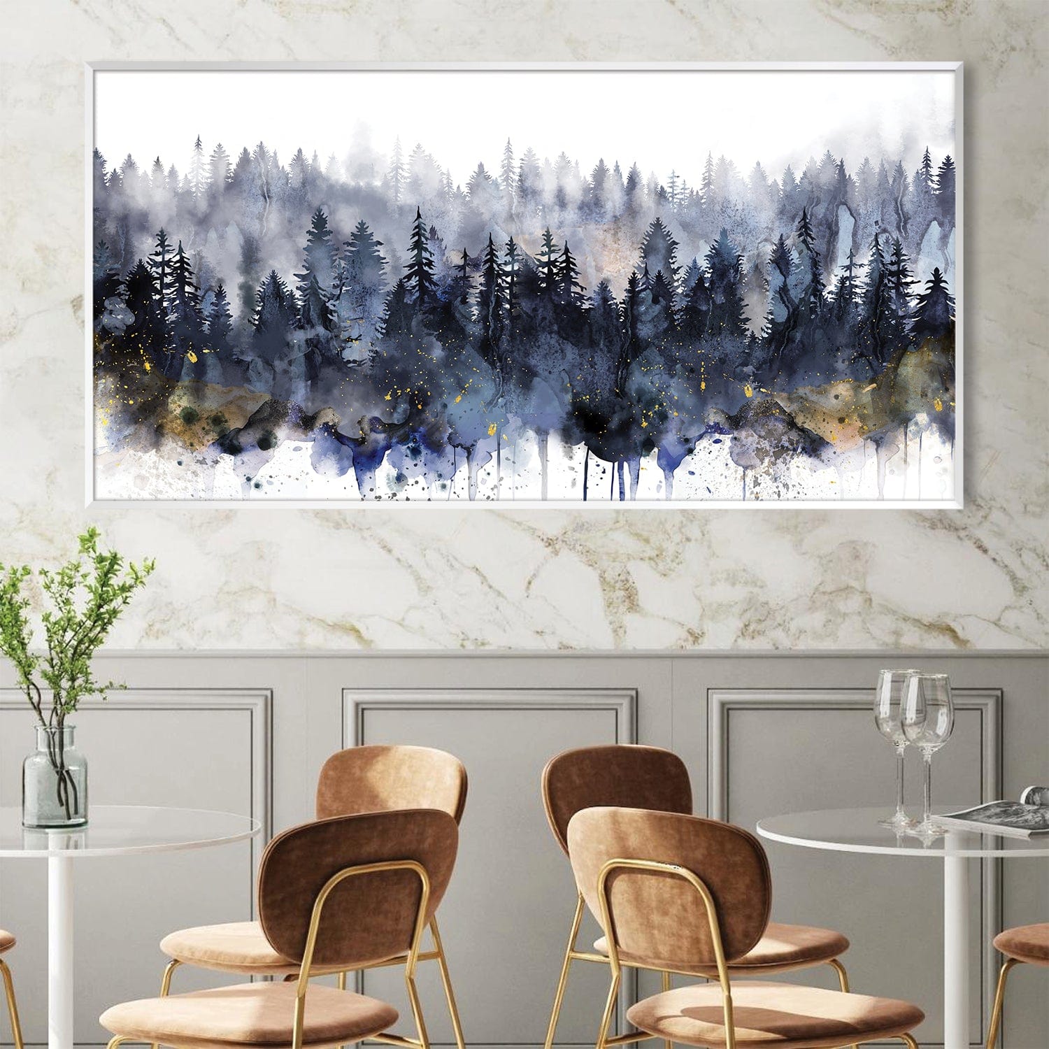 Pinescape Canvas Art Clock Canvas