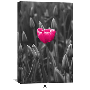 Pink Elegance Canvas Art Clock Canvas