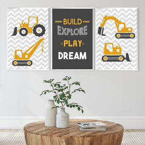 Play Build Canvas Art Clock Canvas