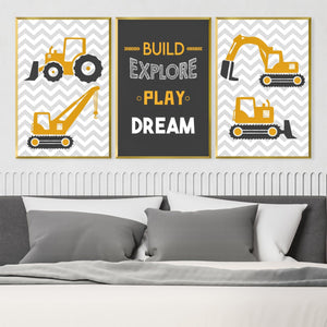 Play Build Canvas Art Clock Canvas