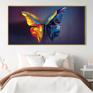 Prismatic Butterfly Canvas Art Clock Canvas