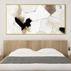 Puzzling Abstract Canvas Art Clock Canvas