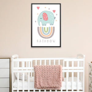 Rainbow Trunks Canvas Art 12 x 18in / Canvas Clock Canvas