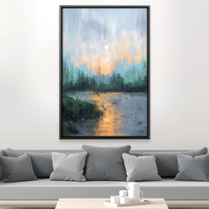 Rainlight Reflections Canvas Art 12 x 18in / Canvas Clock Canvas