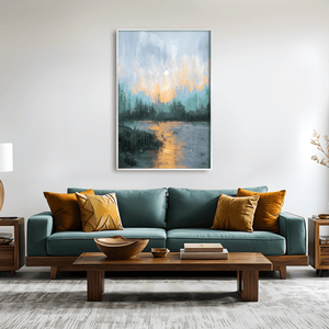 Rainlight Reflections Canvas Art Clock Canvas