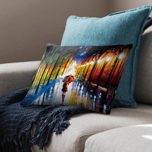 Rainy Stroll Dream Home Bundle Bundle 2 Cushions & 1 Blanket Clock Canvas