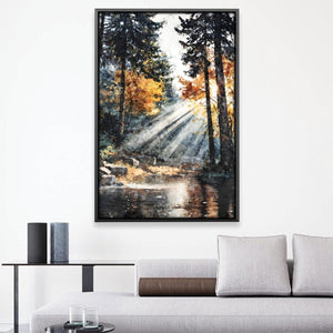 Rays of Quiet Glory Canvas Art 12 x 18in / Canvas Clock Canvas