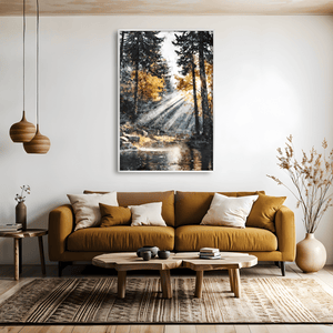 Rays of Quiet Glory Canvas Art Clock Canvas